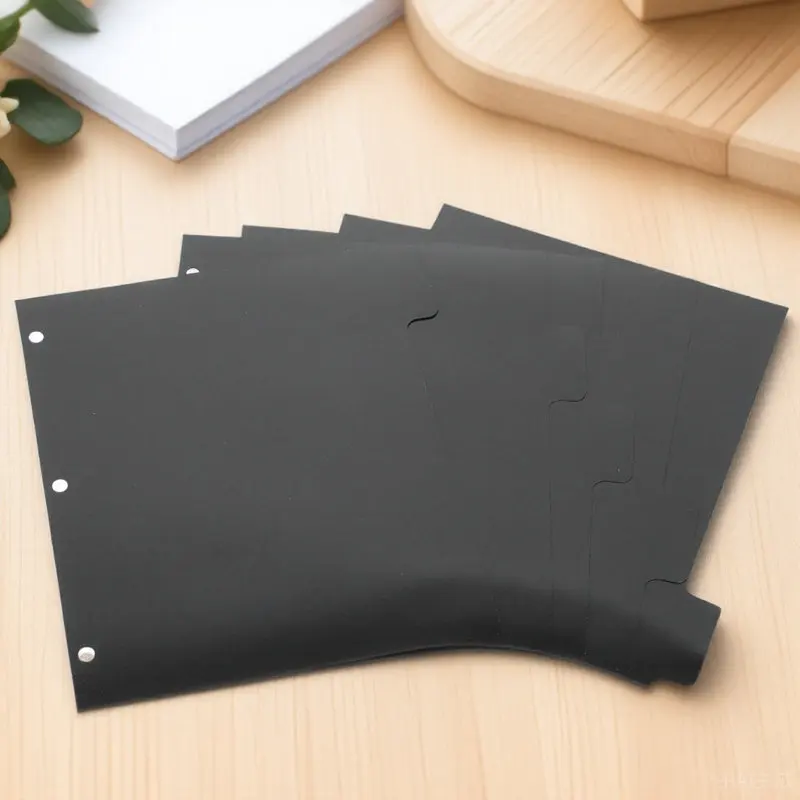 

5 Sheets Loose Leaf Binder Dividers Indexing Page Separator Tabs for Notebook Binder Organizer Dividers Tabs for Binders