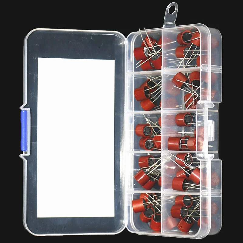 50Pcs 10-Value 500mA-10A 382 Round Fuse Plastic Electrical Assorted kit