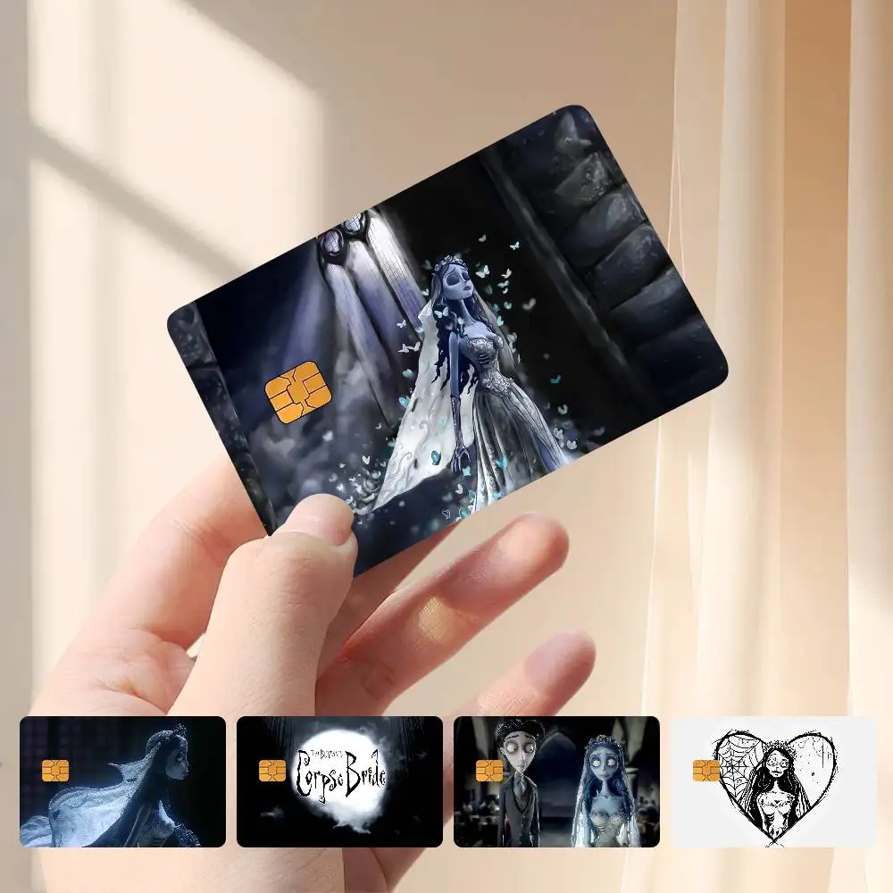 C-Corpse Bride Card Stickers Credit Card Protector Stickers Resist Scratches And Abrasions