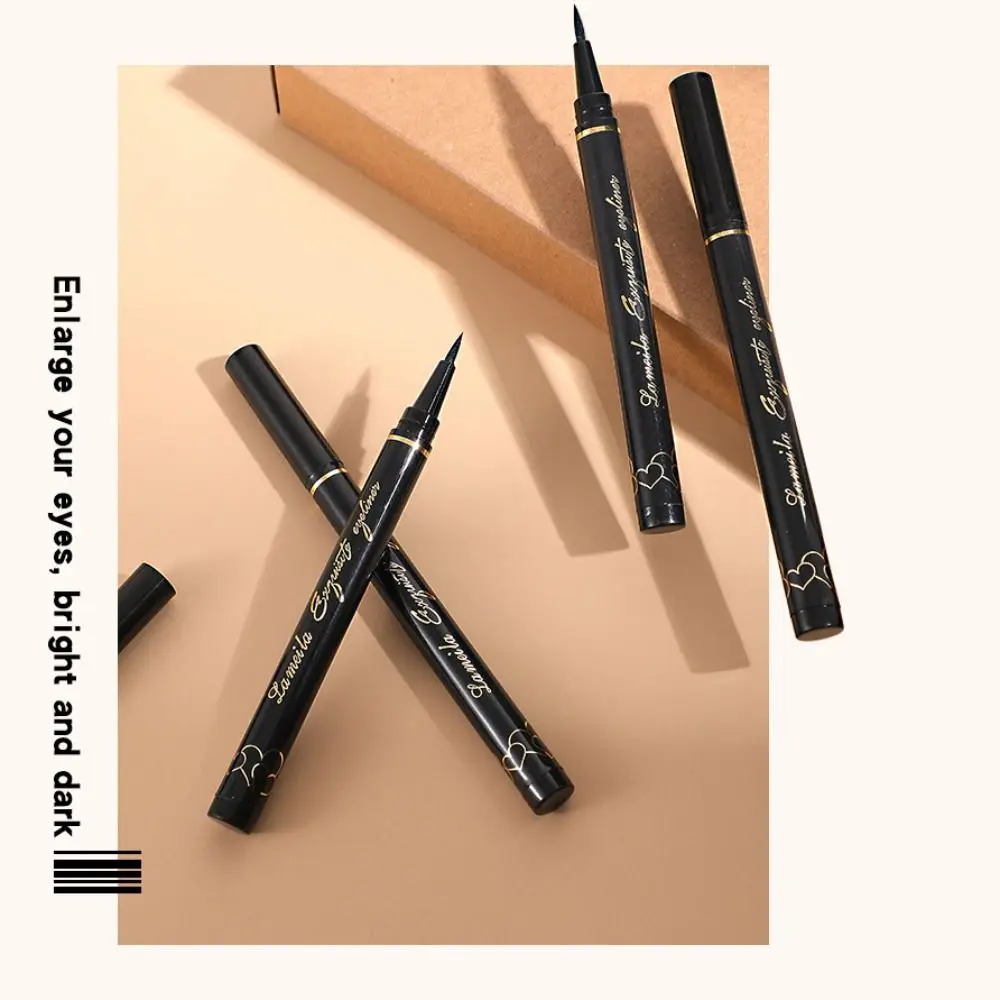 

New Long Lasting Waterproof Black Eyeliner Smooth No Smudge Liquid Eyeliner Pen Cosmetic Quick Drying Matte Eye Liner Women