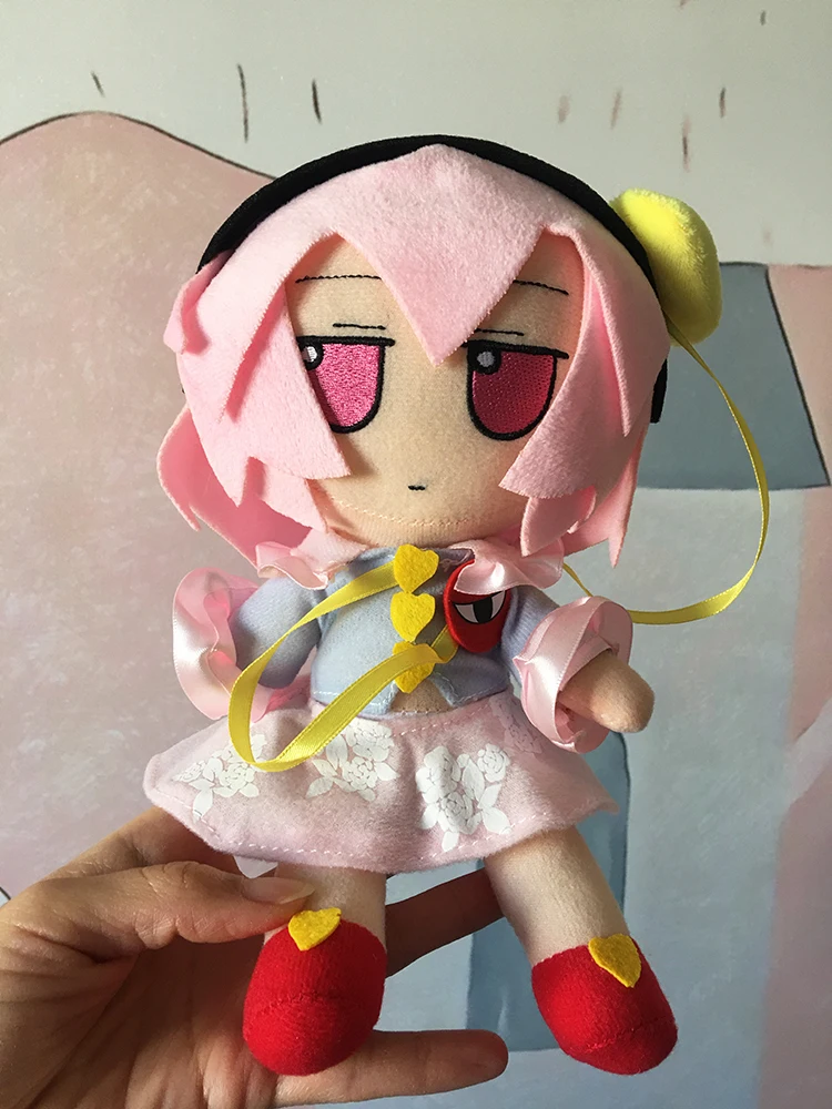 17cm TouHou Projekt Komeiji Satori Plüsch Spielzeug Gefüllte Fumo Puppe Plushie Figurine Schlafzimmer Decor Cosplay Requisiten Kinder Fans