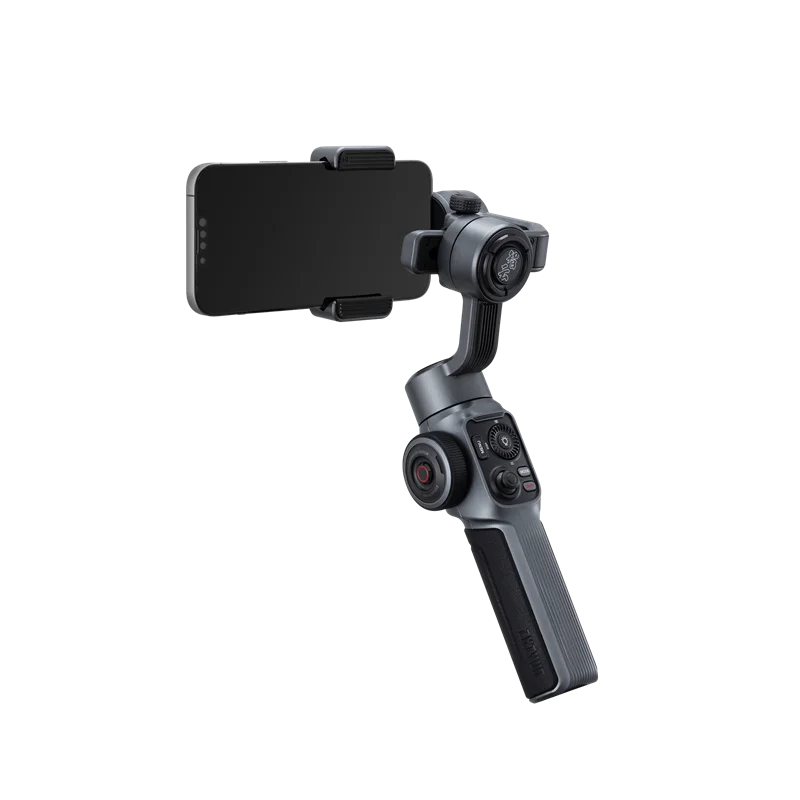 Smooth 5S combo 3 Axis Professional anti-shake Gimbal Dual-Side Magnetic Lights + Built-In Fill Light For iPhone Samsung