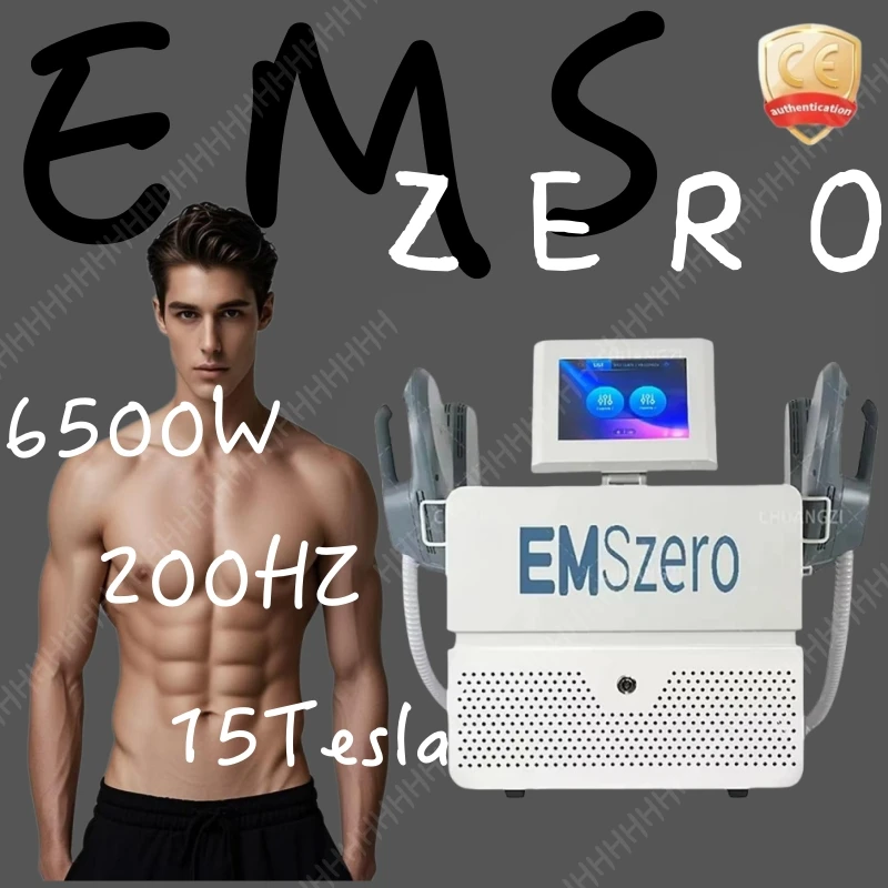 Emszero NEO 6500W 15 Tesla EMS RF Body Sculpting Machine Professional Hiemt Muscle Stimulator Body Contouring Device with 200HZ