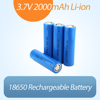 18650 2000mAh 3.7V Lithium-ion Rechargeable Battery Suitable for Strong Light Flashlight Headlamp Mobile Phone/medical Equipment