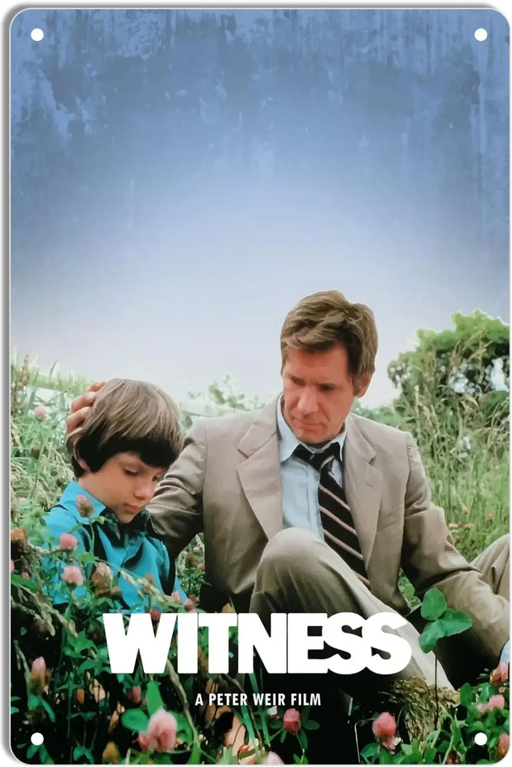 Metal Tin Sign Witness Minimal Movie Posters for Home Theater Decor and Retro Wall Art 8x12 Inch