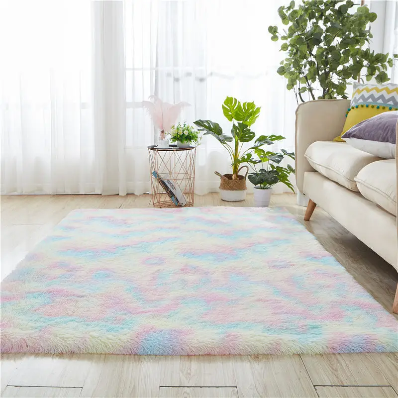 

6X9 ,8X10 Large Living Room Carpet Waterproof Anti Slip Thick Plush Rug for Bedroom Ins Style Modern Design