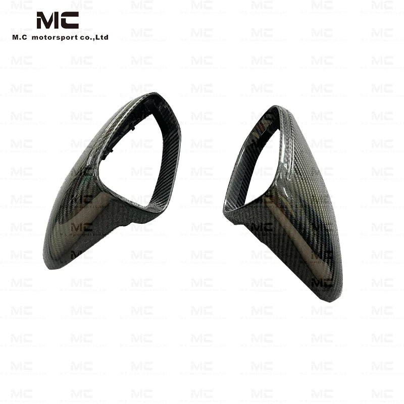 For Porsche 992 Taycan Dry Carbon Fiber mirror shell Rearview Mirror Cover Replacement Style Exterior Side Mirror Cover