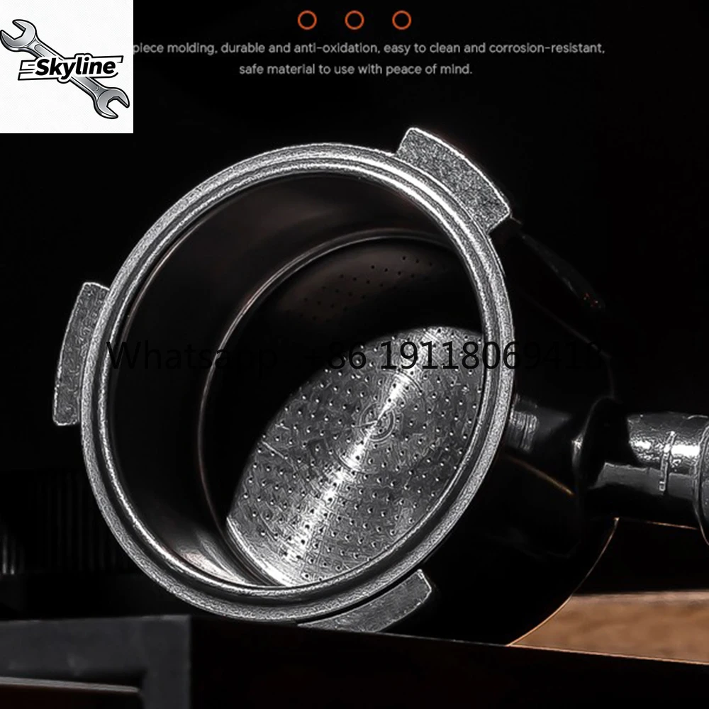 51mm 3-ear Bottomless Coffee Portafilter  Coffee Machine Espresso Handle Filter Modification Accessories