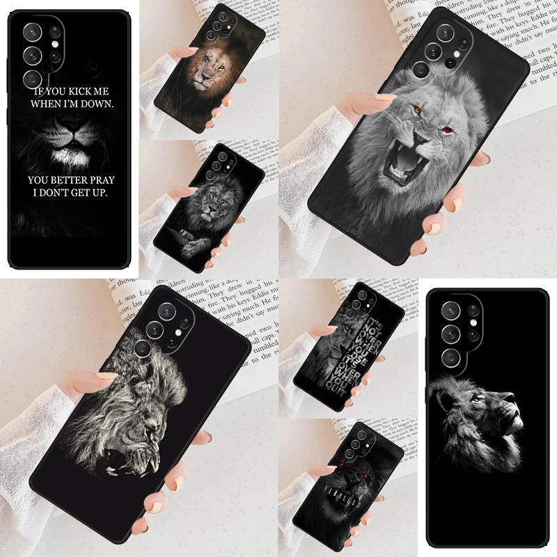 Funda para Teléfono Móvil Lion Alpha Male para Samsung Galaxy S26 Ultra S25 S24 S23 S22 S21 S20 Note10