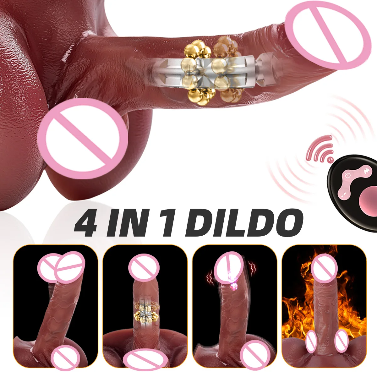 Swing Heating Male Dick Penis Remote Control Sexy Toys Ball Bearing Design Realistic Dildo Thrusting Sex Toy Clitoris Stimulator