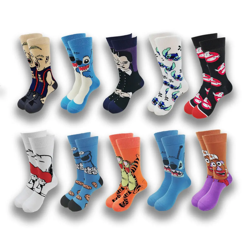 Hot  Sale Socks for Men and Women Spring and Autumn senior Design Comfortable Skateboard Cartoon Socks ​