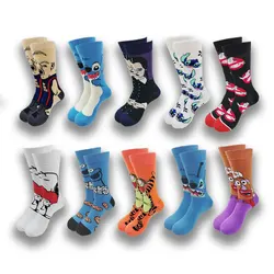 Heiße Verkaufs socken für Männer und Frauen Frühling und Herbst Senior Design bequeme Skateboard Cartoon Socken