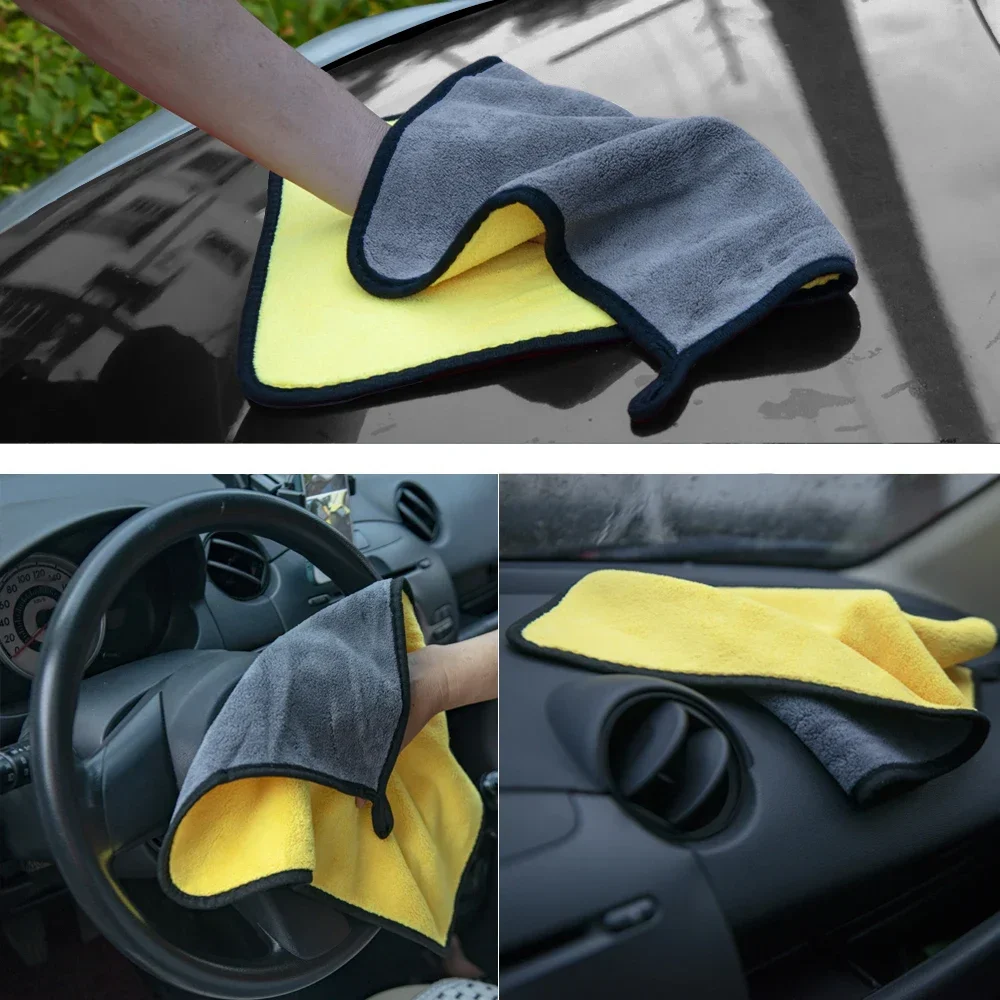 Car Wash Towel Detailing Auto Tools Supplies Interior Products Car Cleaning Care Cloth Kit for Microfiber Accessory Cloth Drying