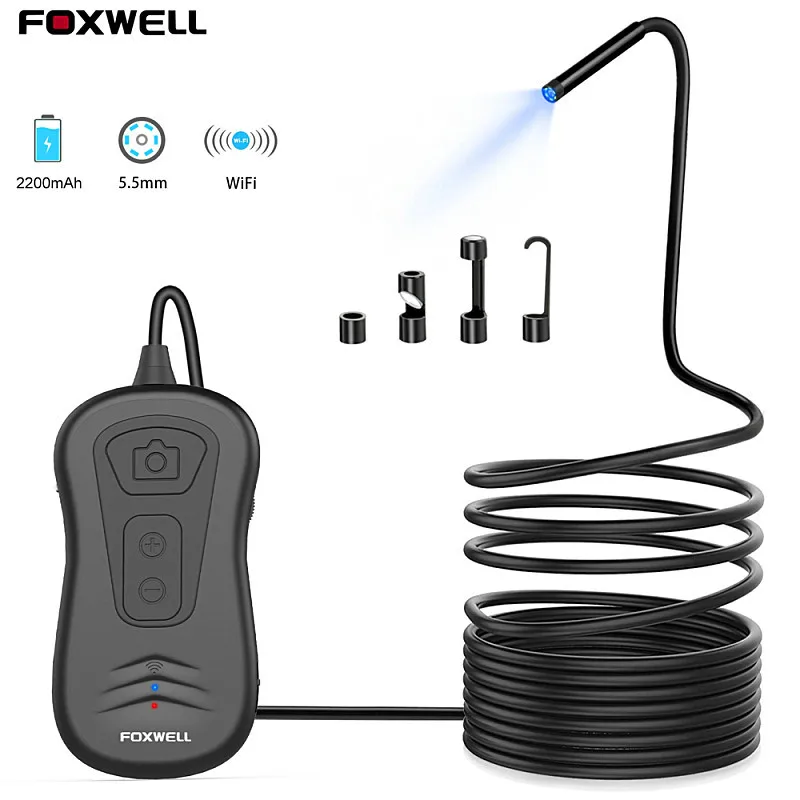 

Wifi endoscope HD 5 million camera Android Apple mobile phone auto repair unlocking pipe 3x magnifying camera