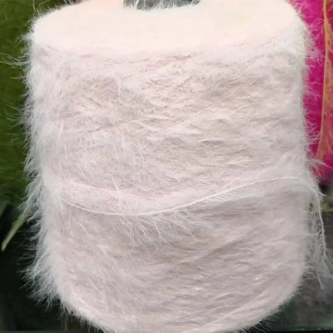 غزل طويل 1 كجم صوف المنك الشعر الناعم للحياكة أكياس الكروشيه سترة وشاح قبعة شال لتقوم بها بنفسك مريحة رقيق دافئ الموضوع #2