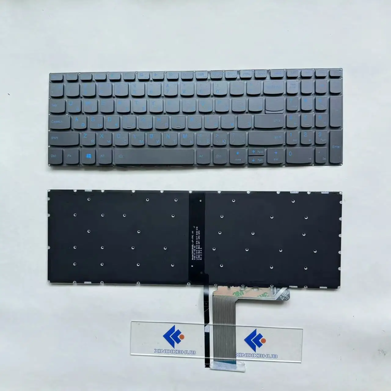 

XIN-Russian Backlit Laptop Keyboard For Lenovo IdeaPad L340-17IRH L340-15IRH 320-15 320-17 L340-15 Grey keyboard blue font