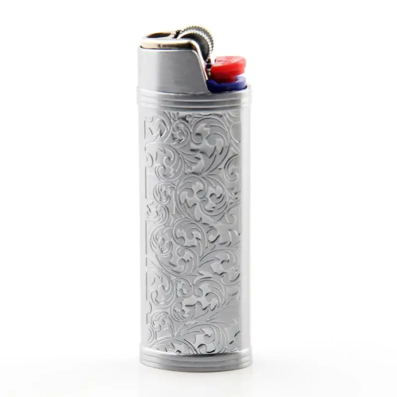 Exquisite patterns Bic J6 Shell Metal Case Decoration for Bic J6 Large Lighter 4 Color