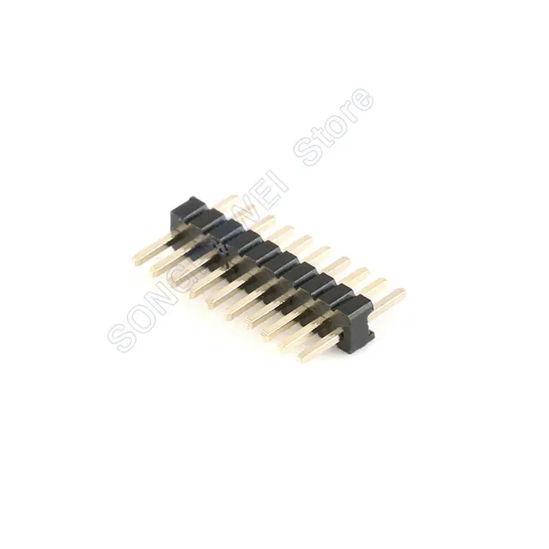 1.27mm 40Pin 1x40 Single Row Male 1.27 Breakable Pin Header Connector Strip for Arduino Black 1*40 4P/8P/10P/12P/15P/20P/40P/50P