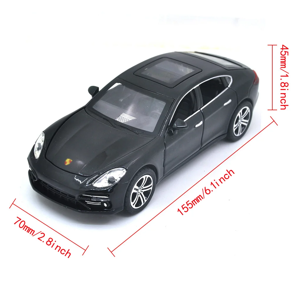 1/32 suitable for Porsche Panamera die-casting metal alloy models, car sound and light pull-back series children\'s toy gifts