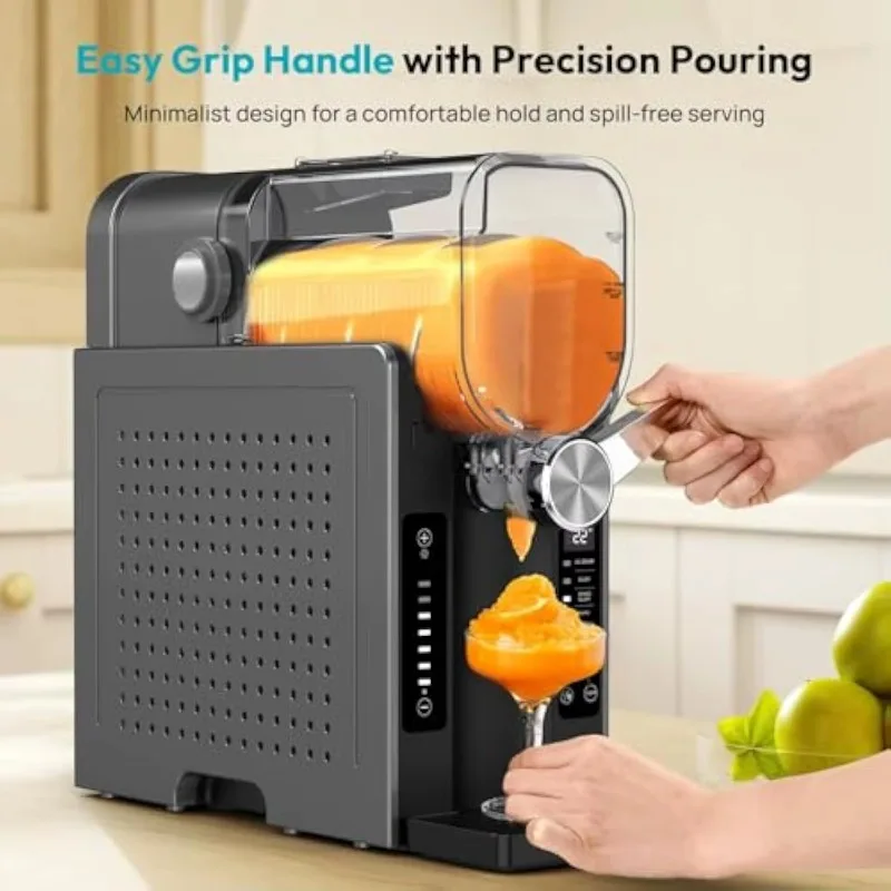 2L Automatic Single Cylinder Plastic Frozen Beverage Station For Slushy Cold Drink Ice Treatment Outdoor Application