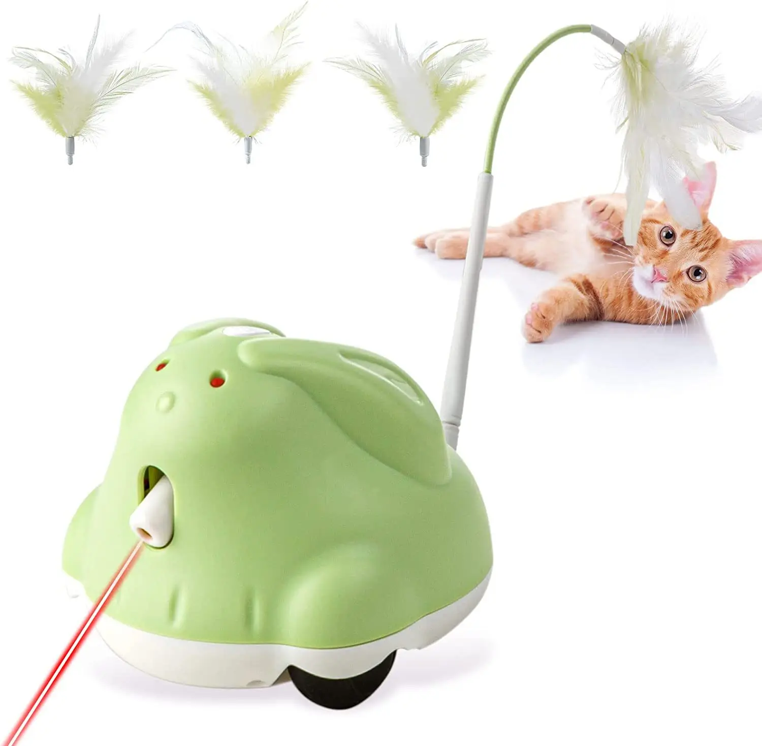 Indoor Cats Use Automatic Cat Toys Instead of Feathers, Carpets Use Rechargeable Cat Toys, Laser Robot Cats