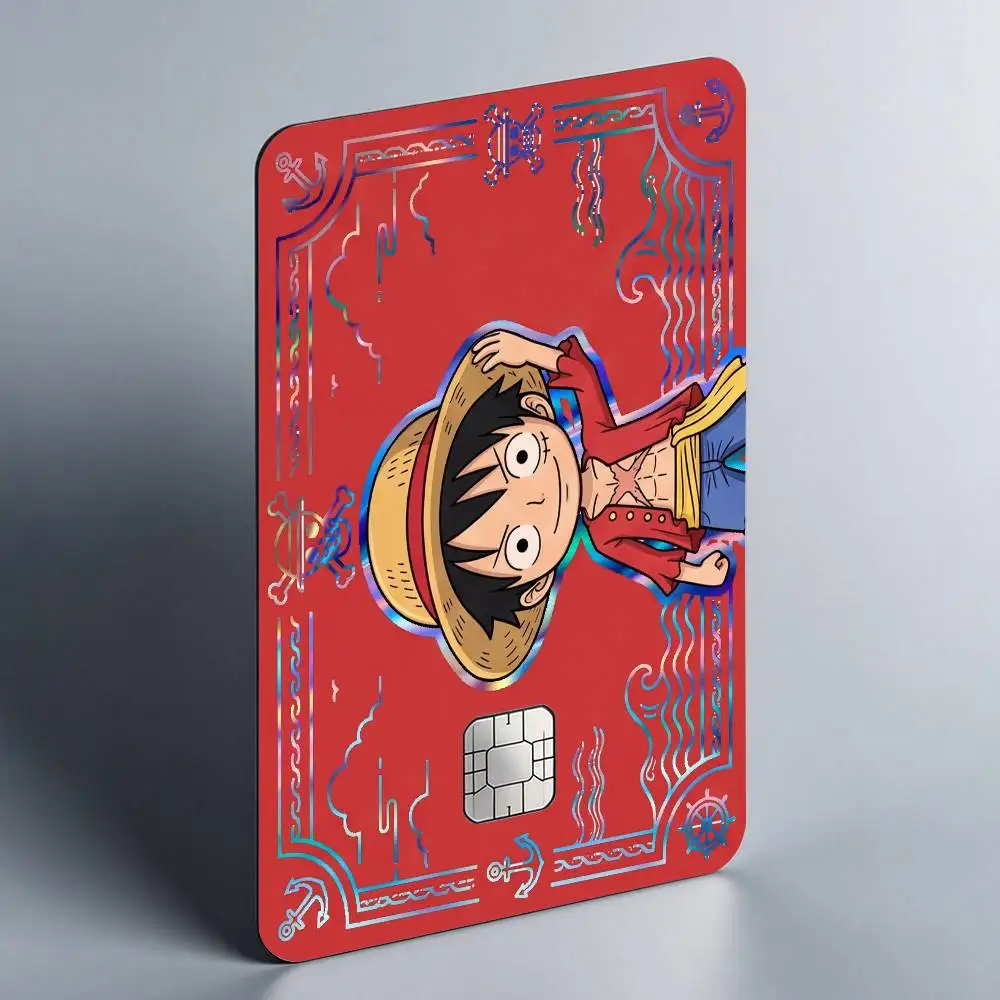 MOTO ONE PIECE ZORO LUFFY Laser Reflective Card Skin Sticker For Debit Credit Card - view 4