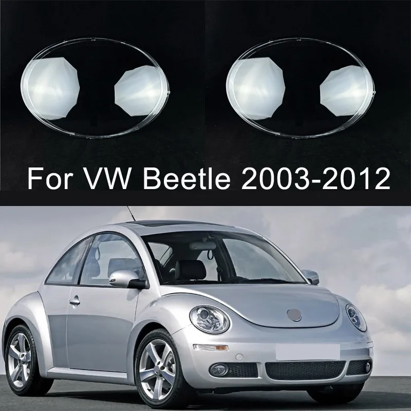 

For Volkswagen VW Beetle 2003-2012 Headlight Shell Headlight Cover Transparent Lampshade Plexiglass Lamp Shell Light Shade Lens