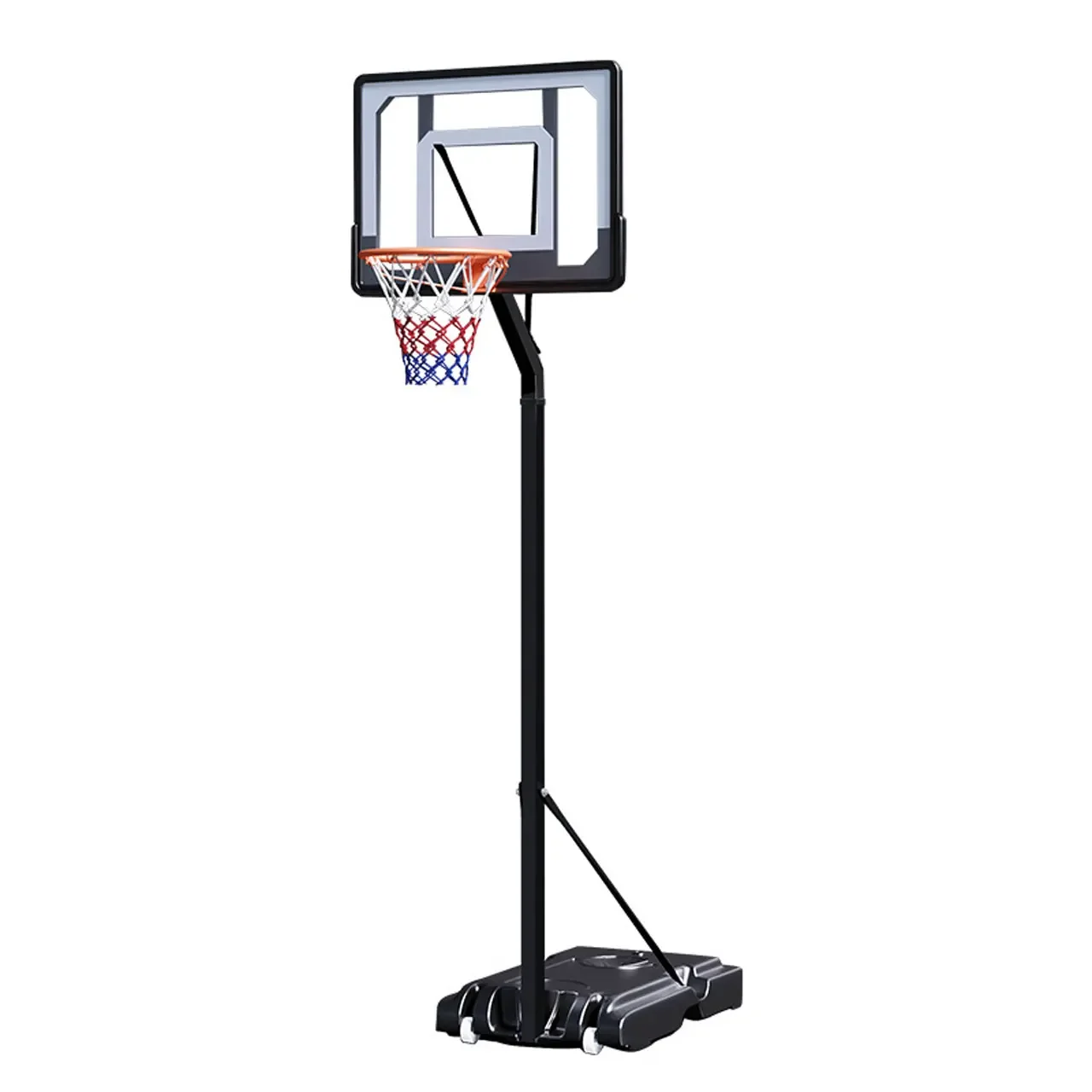 2026 Indoor Outdoor Height Adjustment Square Tube Movable Sports Equipment Basketball Hoop for Kids