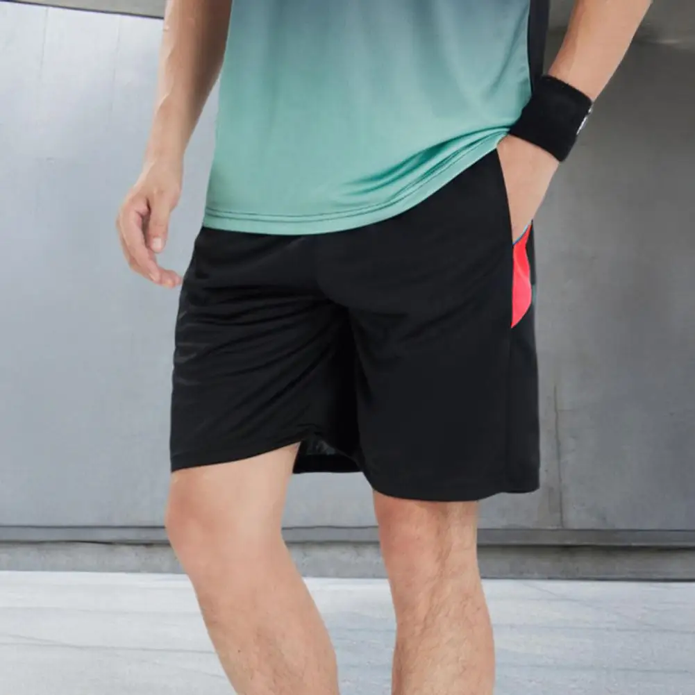 Шорты для тренировок Быстросохнущие мужские спортивные шорты с регулируемой талией Дышащая ткань для бега в тренажерном зале Мягкие шорты для отдыха