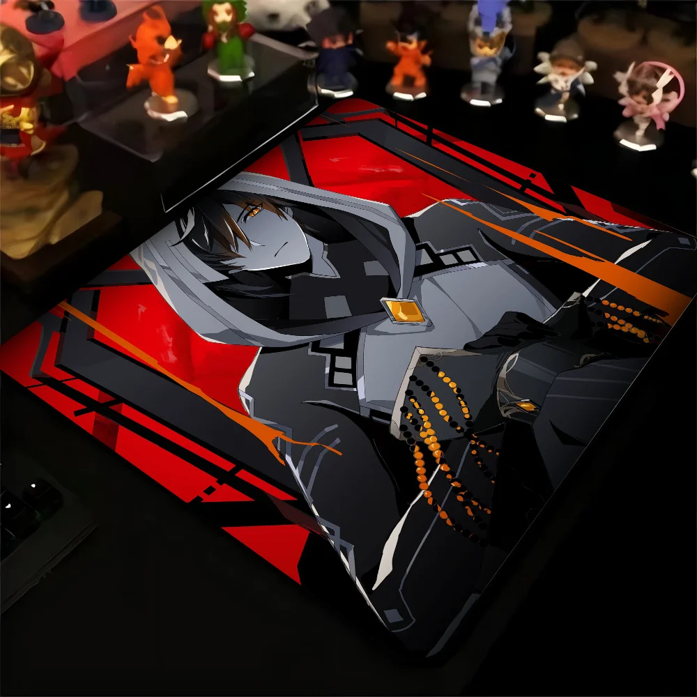 Zhongli Genshin Mousepad Small LockEdge Mouse Pad For Gamers Computer Desk Pad Rectangular Anti-slip Rubber