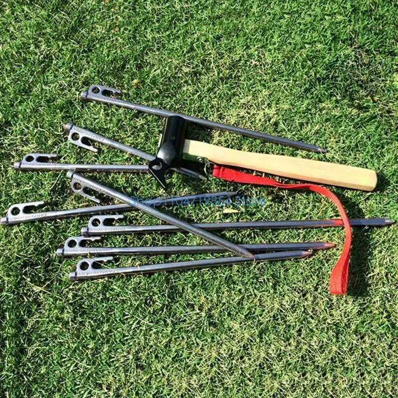 0XLD Outdoor Tent Stakes Camping Tent Stakes for Pitching Camping Tent Canopies
