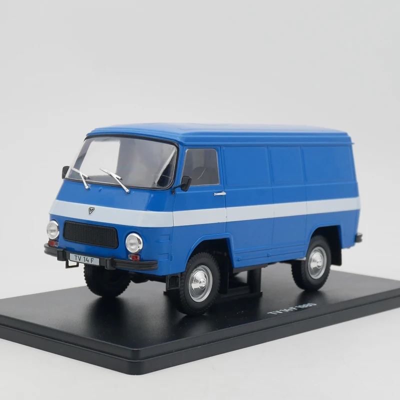 Modèle de voiture en alliage moulé sous pression, échelle 1:24, Rocar TV 14 F, simulation de camionnette, affichage de leges, jouet à collectionner, cadeau de décoration, souvenir