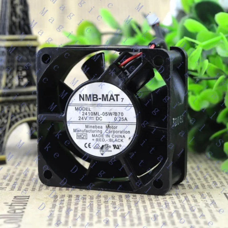 

UU Original 2410ML-05W-B70 6025 6 см 24 В 0,25 А двухпроводной шариковый вентилятор для NMB 60*60*25 мм