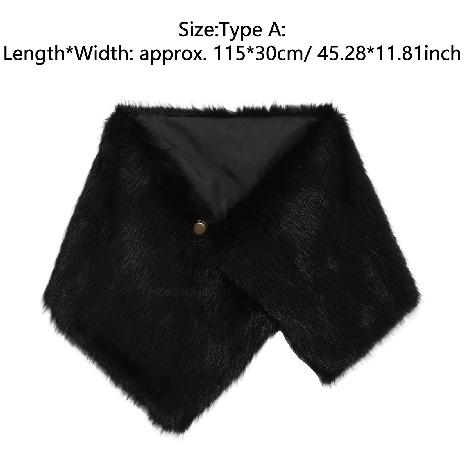 Medieval Faux Fur Cape Cosplay Costume Cape Shawl for Masquerade Ball Halloween Cosplay Accessory