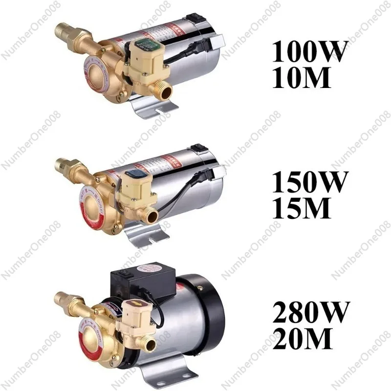 

280W 220V Household Mute Booster Pump for Tap Water Pipeline/Heater with Automatic Flow Switch,Solar Energy Panels,Hot and Cold