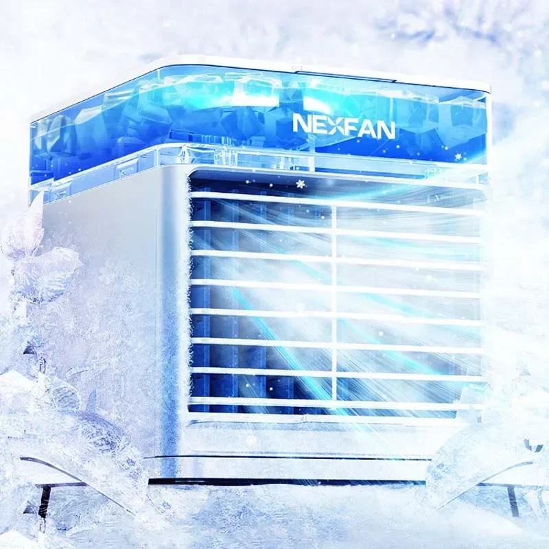 Nieuwe Draagbare Ultra Air Cooler Usb Koelventilator Luchtbevochtiger 3 Snelheden 500Ml Persoonlijke Airconditioner Met Led Licht Voor home Office