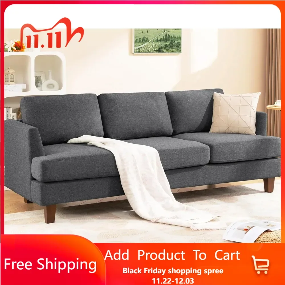 3 Seater Sofa Couch with Deep Seats, 89