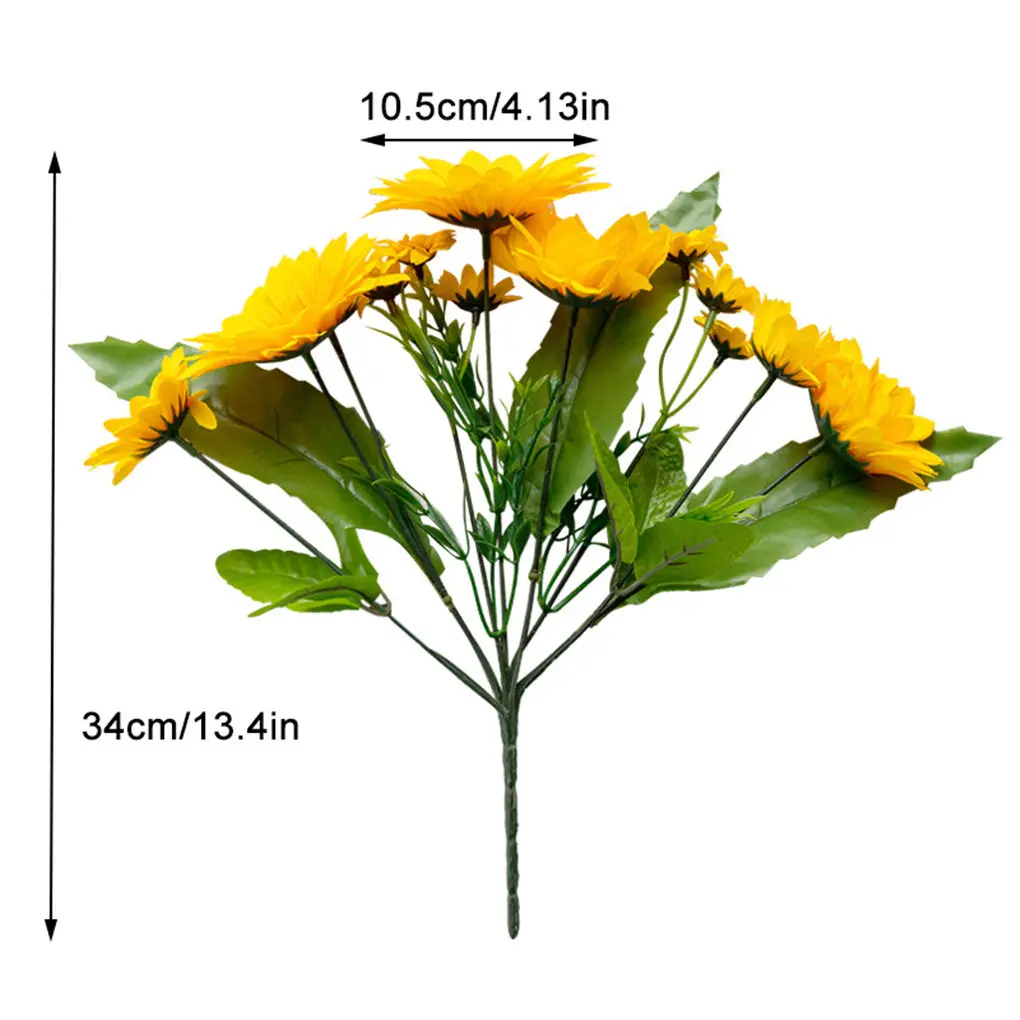 7 branch Anthurium Flower with Leaves Home Hotel Table Decor Centerpiece Floral Plastic Fake Flower