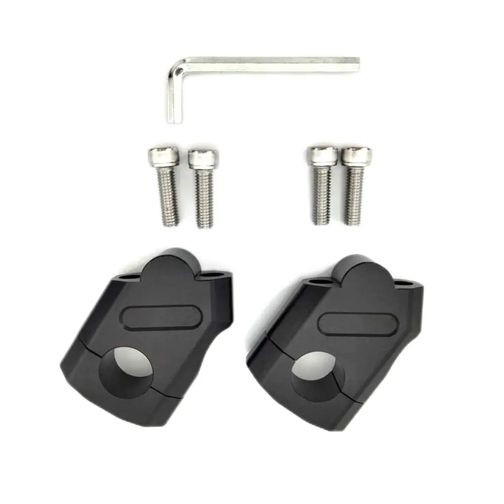 

CNC Black 22mm 7/8" Motorcycle Handlebar Bars Riser Mount Clamp Adapter