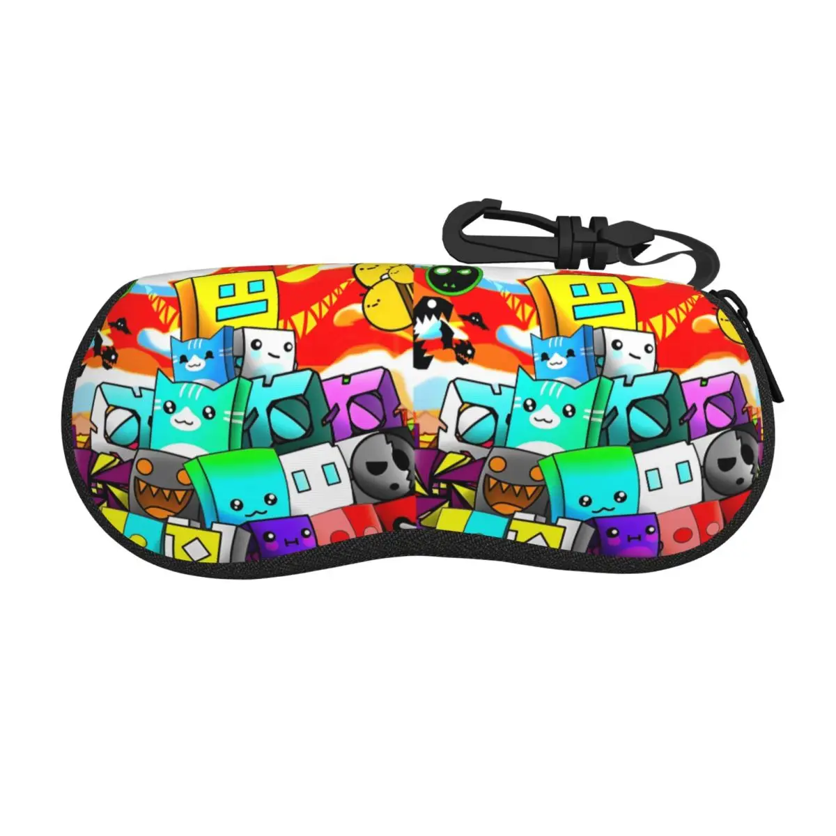 

Geometry Cube Gaming Dash Glasses Case Convenient Eyewear Storage Box Small Eyewear Container