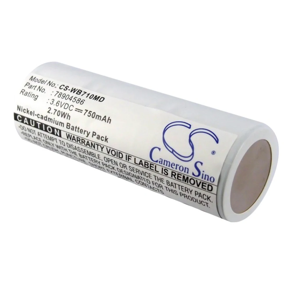 CS 78904586 1919-P-5020 750mAh 3.6V Battery for Welch-Allyn 18200 74054 WA-72200 Otoscope 20000 for Keeler VISTA 200 HANDLE