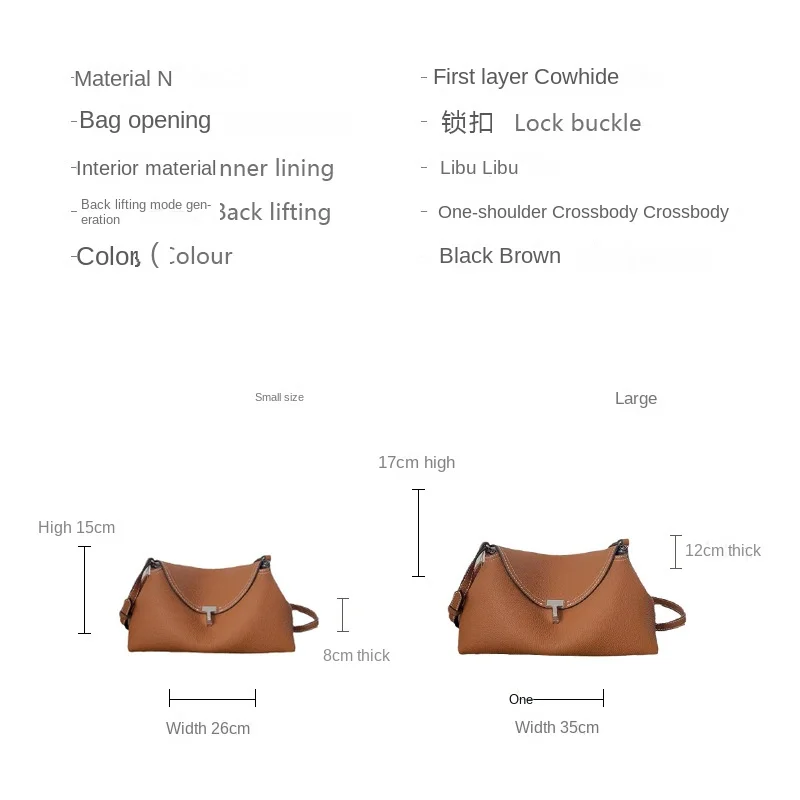 Leather Handbag Large Capacity Commuter Tote 2024 New First Layer Cowhide Women Bag Crossbody Big Bag Shoulder Bag