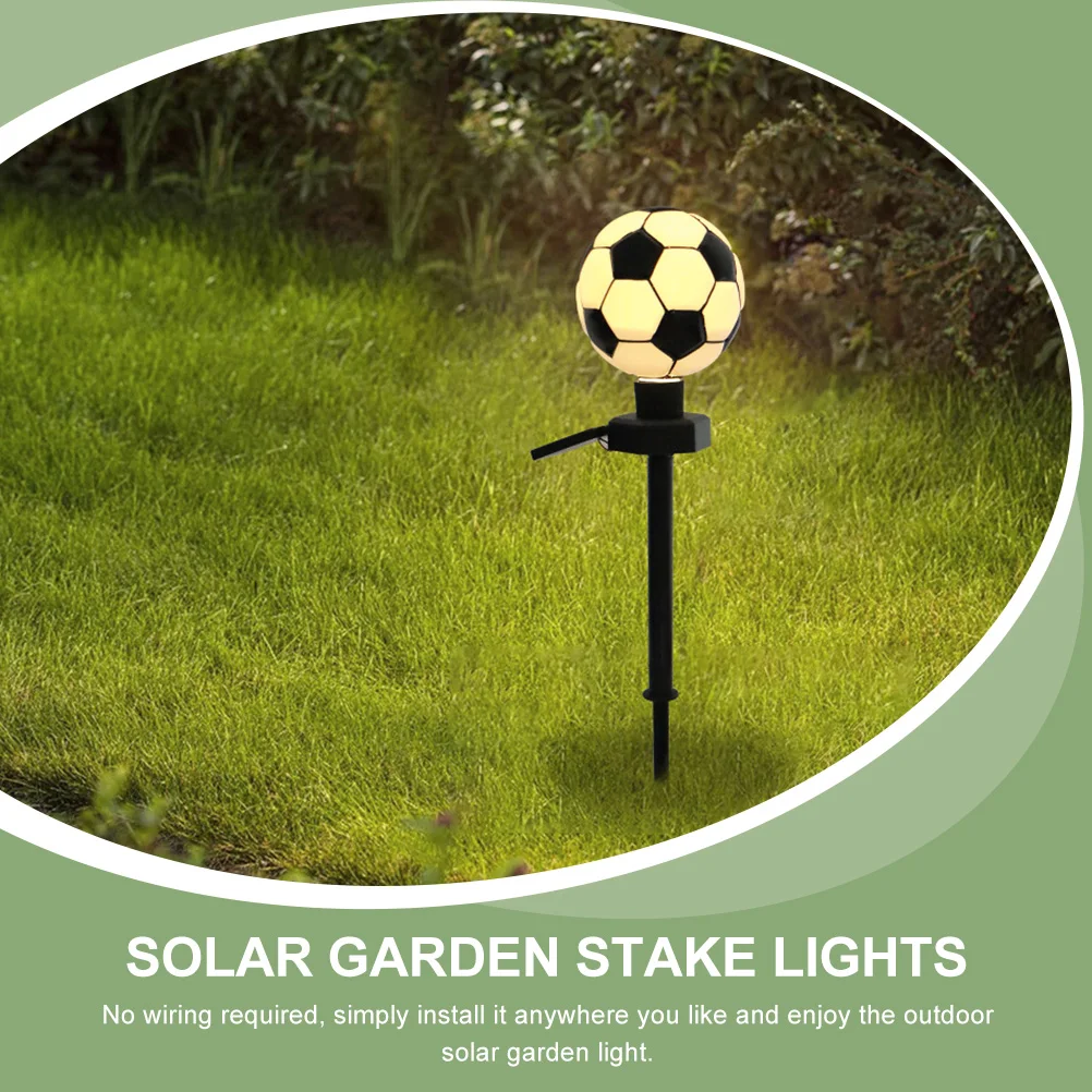 

Solar Garden Light Decorative LED Stake Lamp Lighting Football Patio Lawn Cute Night Solar Powered Outdoor Yard