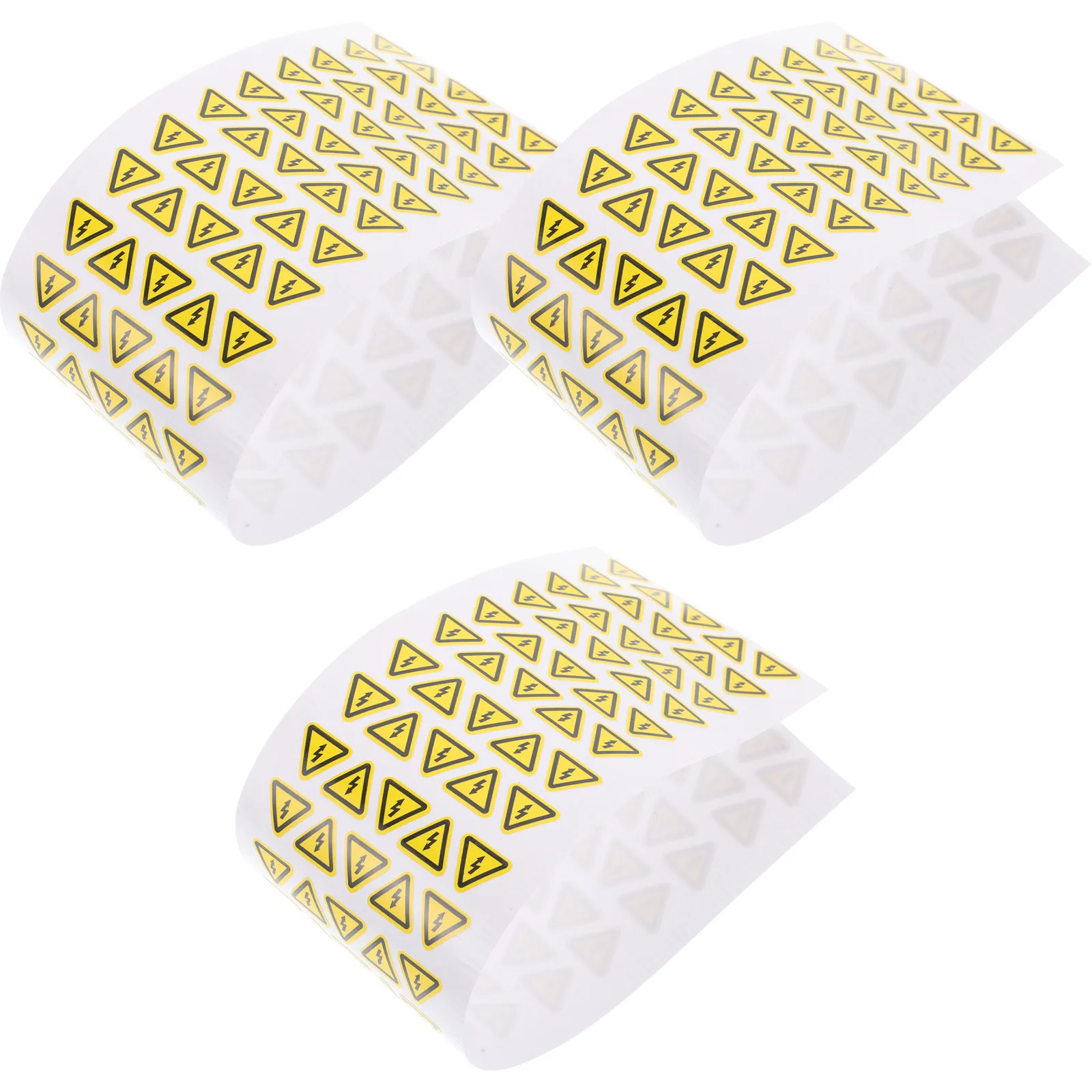 

3 Sheets Electric Panel Labels Shocks Caution Stickers 1 Cm Anti-electric Equipment Decal Warning Fence Sign