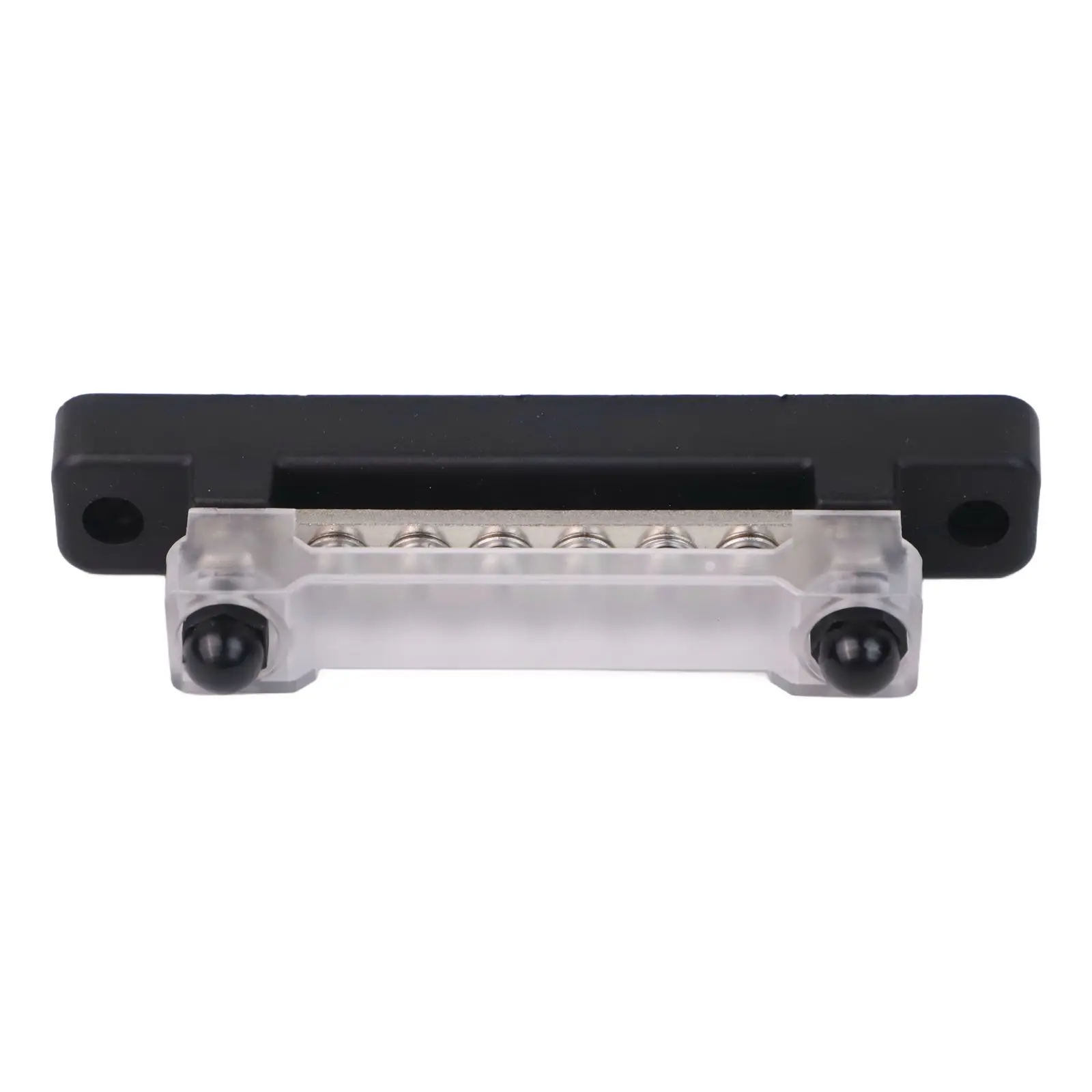 150A Terminal Block 12V-48V Bus Bar Electrical System Maintenance Wear-resistant Plastic Quick Installation Black