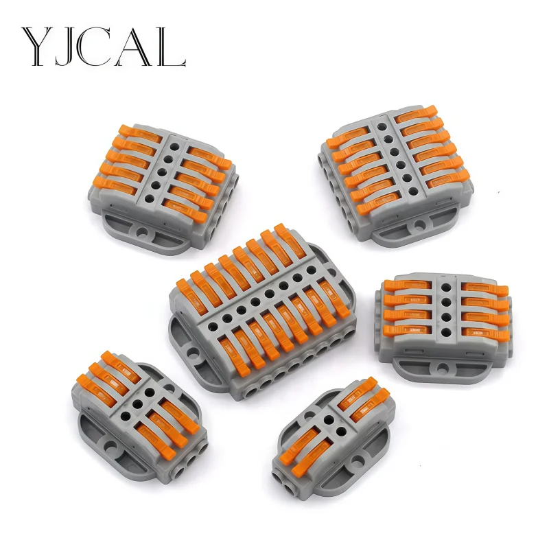 2-30 Pin Quick Push-in Wire Connector, Compact Screw Terminal Block, Universal Electrical Wiring Cable Connectors,Fast Install