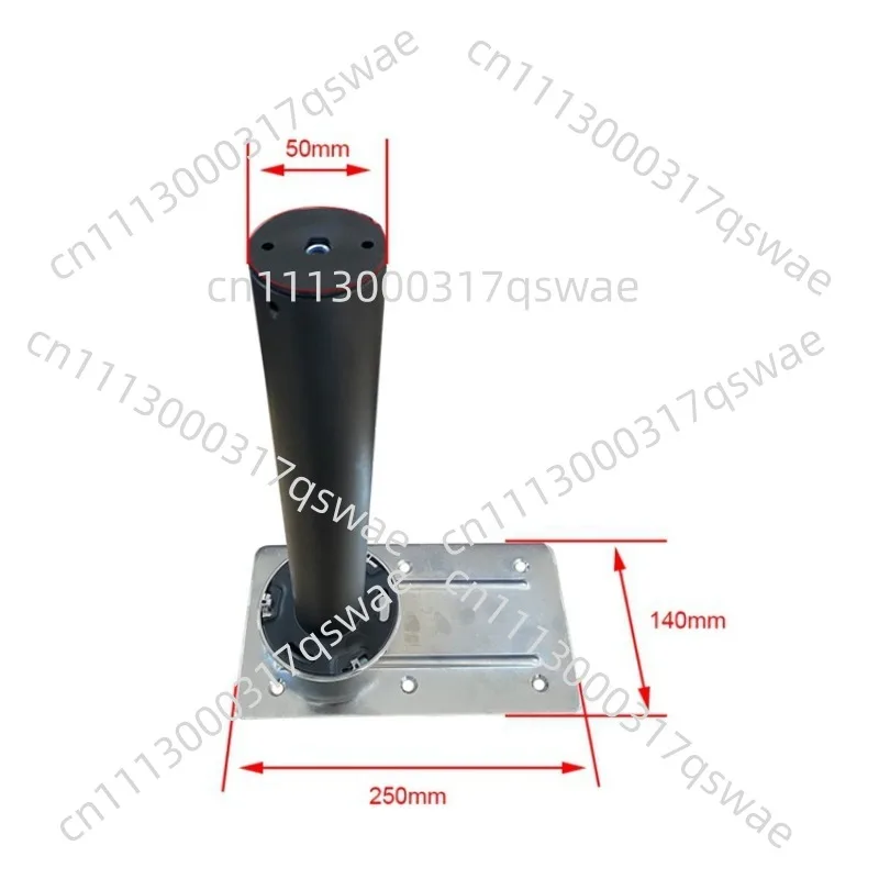 360 Degree Rotatable Multifunction Desktop Vertical Lift Riser Pneumatic Height Adjustable Column for Sofa Armrest Side 1 pcs