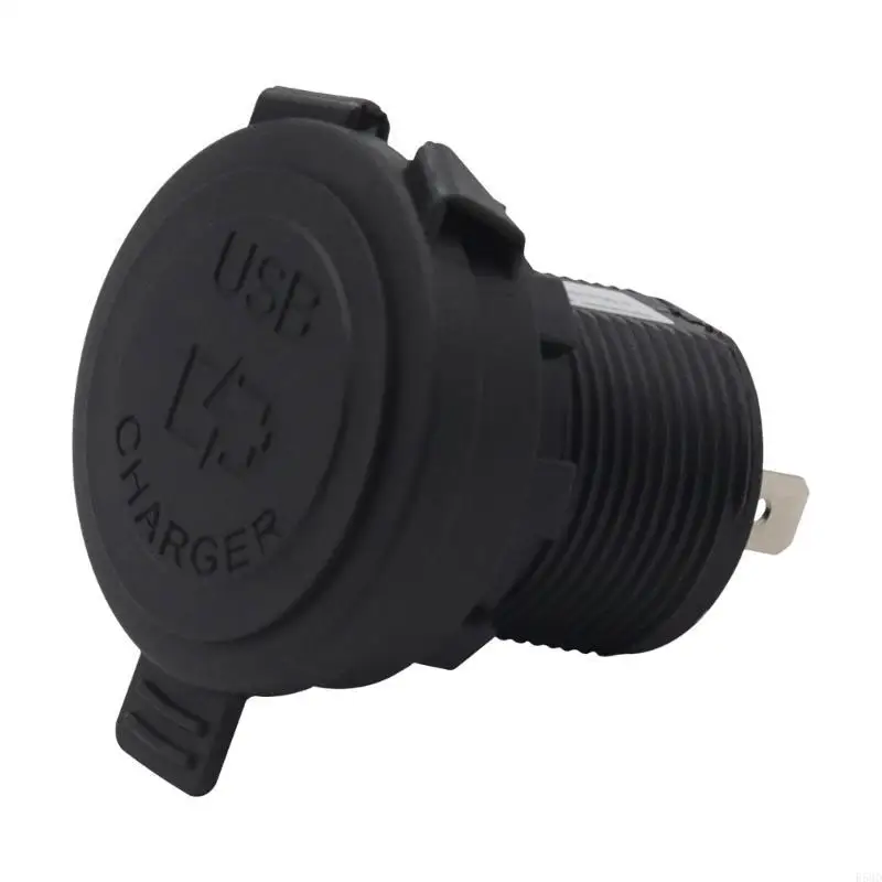 

R58D 12-24V Car Phone Charging Adapter Socket Double Port USB Power Outlet USB A Type-C Charging Adapter for Car SUV Vehicle