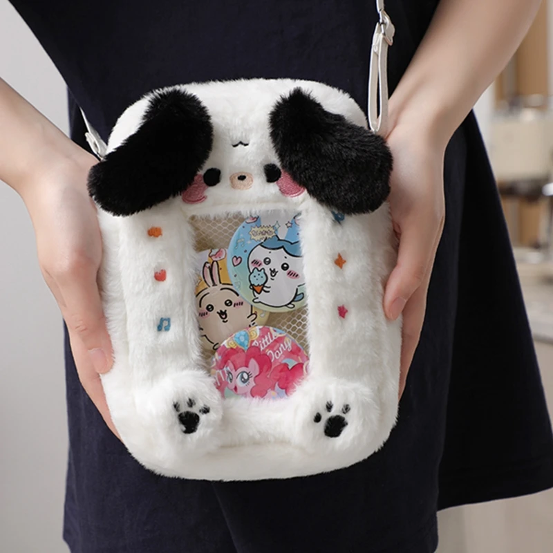 Plush Dog Rabbit Cartoon Children Coin Phone Purse Cute Animal Zipper Kid Shoulder Bag Girl Messenger Bag Mini Handbag Purse