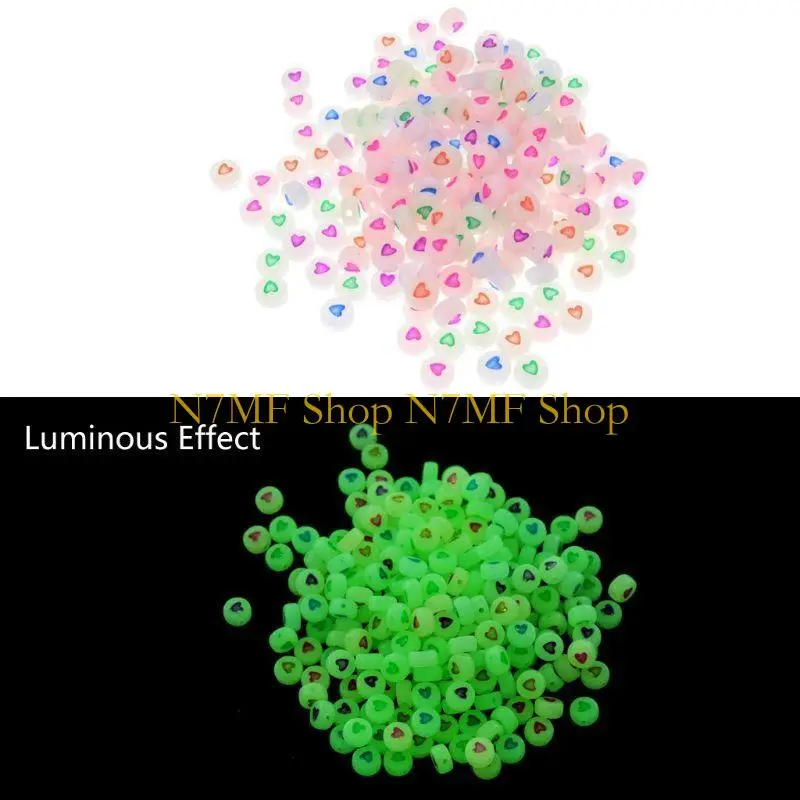 N7MF حبات مسطحة مضيئة وتجهيزات حبة لمجوهرات صنع القلادات #3